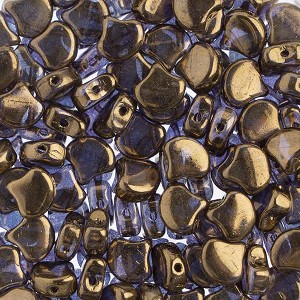 John Bead Matubo 50g Czech Glass 7.5mm Crystal/ Bronze-Lined #00030-68106 Gingko Leaf Beads for DIY Jewelry Necklace Bracelets Making - 1 of 2