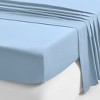 Luxury Flat Sheet Only, 600 Thread Count - 100% Cotton Sateen, Soft, Cool & Breathable by California Design Den - image 3 of 4