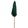 Northlight 8.5ft Outdoor Patio Market Umbrella with Wooden Pole, Green - 4 of 4