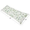 Sweet Jojo Designs Girl Body Pillow Cover (Pillow Not Included) 54in.x20in. Botanical Leaf Green and White - 4 of 4