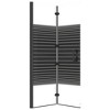 VidaXL Folding Shower Enclosure ESG 39.4 in.x55.1 in. Black - 4 of 4