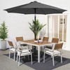 Hyleory 9FT Lighted Market Umbrella for All Seasons/ Size: 91.2" H x 108" W x 108" D - 2 of 4