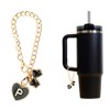Unique Bargains Heart Bow Water Cup Pendant 1 Pc - 3 of 4