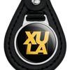 Xavier University of Louisiana Primary Logo Black Leather Keychain - 3 of 4