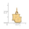 Black Bow Jewelry 14k Yellow Gold Marquette Golden Eagles NCAA Extra Small Pendant - 2 of 3