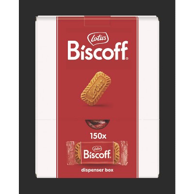 Biscoff Cookies Dispenser Box, Caramel Cookie - Case of 150 - 0.22 oz