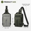 Unique Bargains Lightweight Waterpoof Anti Theft Casual Crossbody Backpack for Women Men - 3 of 4