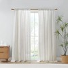 Gracie Mills Eulalie Light Filtering Linen Blend Lightweight Curtain Panel Pair - 4 of 4