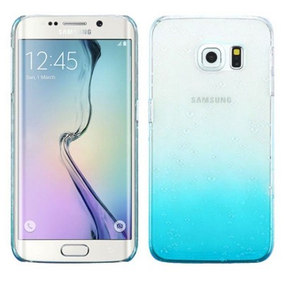 MYBAT For Samsung Galaxy S6 Edge Clear Blue Waterdrop Hard Crystal Case Cover