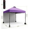 10x10 Pop Up Canopy with Sidewalls, Portable Outdoor Canopy with One Push Setup, Easy Set-Up Waterproof Pop Up Tent for Outdoor Party - 3 of 4