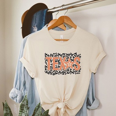 Simply Sage Market Women's Leopard Texas Star Short Sleeve Graphic Tee