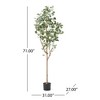SKRAN Eucalyptus Tree Artificial,with Artificial Leaves,Fake Trees Indoor Outdoor for Home Office Living Room Bedroom Foyer Porch Decor. - 3 of 4