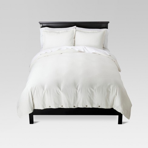 Linen Blend Duvet Set Threshold Target