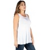 24seven Comfort Apparel Plus Size Sleeveless Tunic Tank Top - 2 of 3