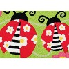 Jellybean Cherry Cherry Ladybugs Washable Doormat – 20"x30" Indoor/Outdoor, Bright & Fun Accent Mat for Porch or Entryway - 2 of 3