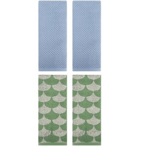 REGALWOVEN 4 Pcs Cotton Bathroom Decorative Hand Towels - 1 of 4