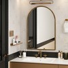VYNXARIA 36"x24" Arched Mirror,Wall Mirror for Bathroom,Vanity Mirror or Wall Decor Arch Mirror for LivingRoom Bedroom Entryway,Gold - 3 of 4
