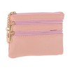 Unique Bargains Three Zipper Pocket With Pattern Coin Purse Wallet 1 Pc - 3 of 4