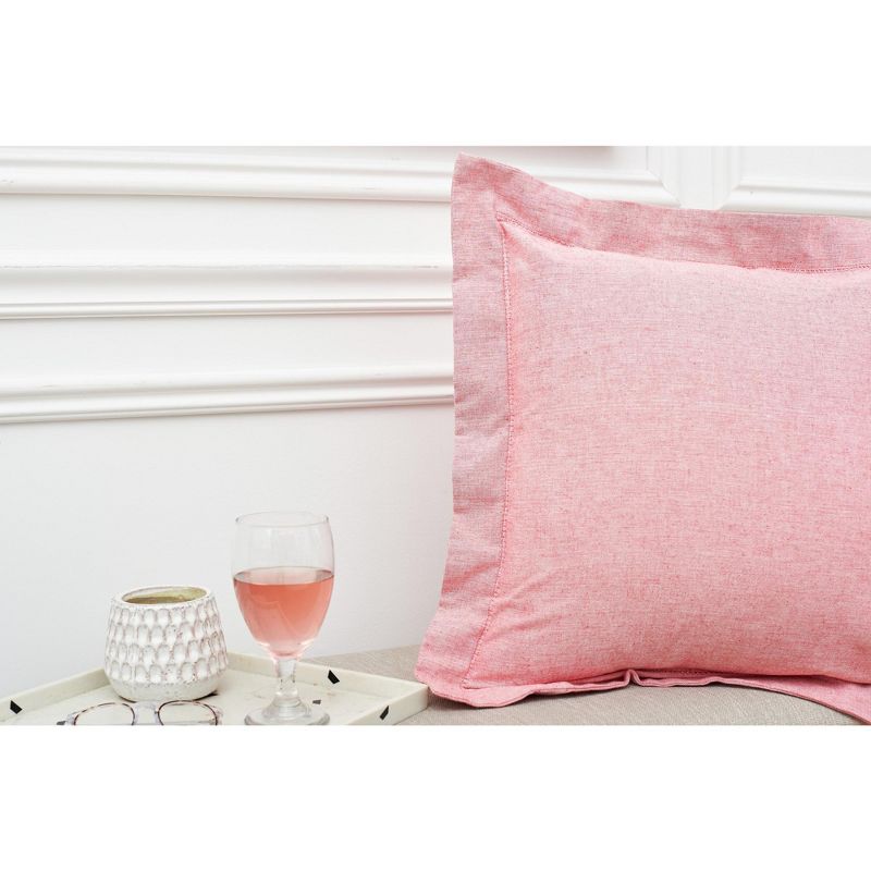 Elisabeth York Hemstitch Cotton Decorative Throw Pillow, 5 of 7