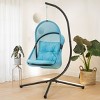 Barton Outdoor Patio Canopy Hanging Egg Chair Collapsible Egg Chair Seat - 2 of 4