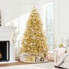 Best Choice Products Artificial Tinsel Christmas Tree - Champagne Gold - 2 of 4