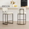 Spruce&Spring 26 inch Counter Height Bar Stool Set with Brass Frame - 2 of 4
