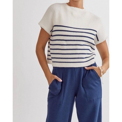 Women's Freya Striped Knit Top - entro