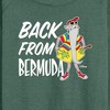Women's - Disney - Straight Outta Bermuda Lightweight French Terry Wide Neck Long Sleeve Shirt - 2 of 4