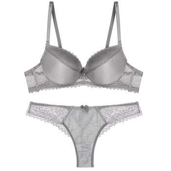 Buy online Grey Cotton Bras And Panty Set from lingerie for Women by Liigne  for ₹309 at 76% off
