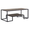 Idella Rustic Oak & Black Finish Coffee Table - 4 of 4