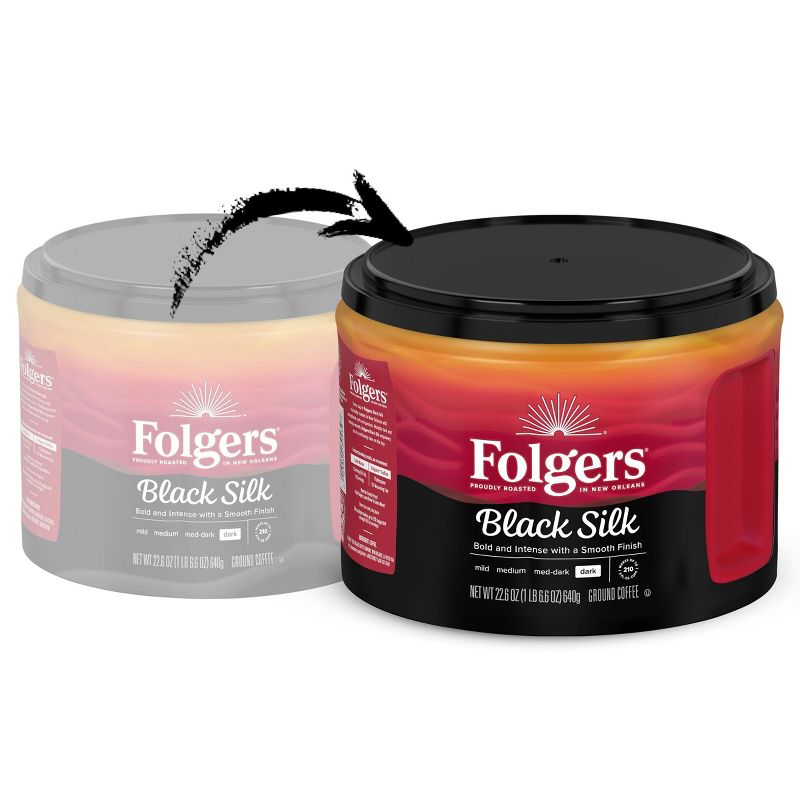 Folgers Black Silk Roast Coffee - 22.6oz, 5 of 12