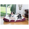 Armarkat M02HJH/MB-XXL Double Extra Large Pet Bed Mat With Poly Fill Cushion And Removable Cover, In Ivory & Burgundy, - 3 of 4