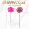 Unique Bargains Durable Bright Colors DIY Creativity Wide Application Artificial Flowers 25 Pc - 2 of 4
