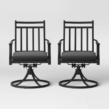 2pc Fairmont Metal Rocking Outdoor Patio Dining Chairs Swivel Chairs - Threshold™