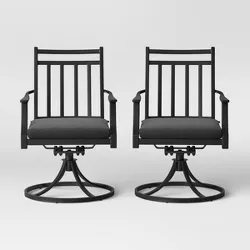 Fairmont 2pk Metal Patio Swivel Rocking Dining Chair - Threshold™