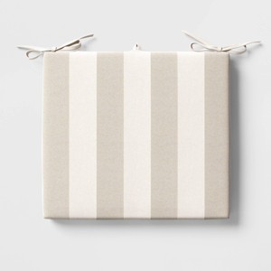 18"x20" Cabana Stripe Outdoor Chair Seat Cushion - Threshold™ - 1 of 4