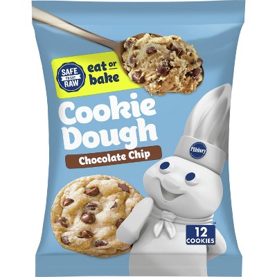Pillsbury Big Deluxe Chocolate Chip Cookie Dough with Hershey's Mini Kisses - 16oz/12ct