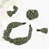 Unique Bargains Women's Fashion Leopard Spot Wide Bow Headbands - 4 of 4