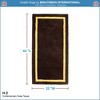 ACHLA Designs 44" Long Minuteman International Contemporary Rectangular Hearth Rug Deep Taupe: Heat-Resistant, Wool, Indoor Use - 4 of 4