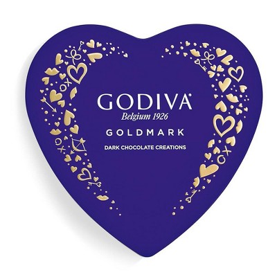 Godiva Valentine's Goldmark Dark Chocolate Heart Box - 4.1oz