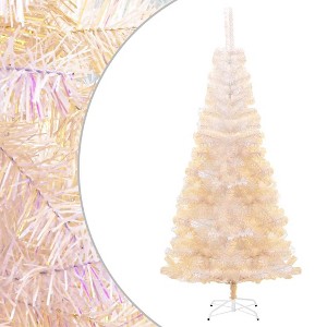 Christmas Tree White PVC, steel 70.9 in Tough Christmas Tree - 1 of 4