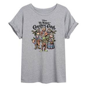Women's - The Muppets - Muppets Carol Collage Oversized Graphic T-Shirt - 1 of 4