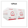 Universal Slant D-Ring View Binder, 3 Rings, 1" Capacity, 11 x 8.5, White, 12/Carton - 3 of 4