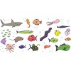 Girl's Design By Humans Funny sea creatures cartoon illustration By thefrogfactory T-Shirt - 2 of 3