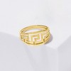 Ross-Simons Italian 14kt Yellow Gold Greek Key Ring - 4 of 4