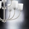 Urban Ambiance Luxury Transitional Chandelier,  20-3/8" x 31-1/4",  Brushed Nickel Finish, UHP2767 - 4 of 4
