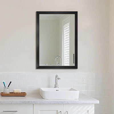 Rectangular Wall Mirror, White Framed Mirror for Bathroom, Bedroom, Living Room & Entryway Decor