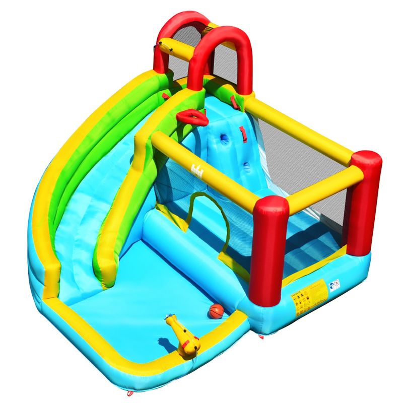 Costway Inflatable Kids Water Slide Jumper Bounce House Splash Water Pool Without Blower, 2 of 11