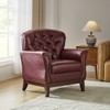 Dermot traditional genuine leather chair| HULALA HOME - 3 of 4