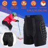 LakeForest**Protective Shorts for Skiing, Snowboarding, Skating & Skateboarding – EVA Hip & Tailbone Protection**black - image 3 of 4